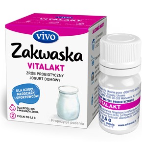 Zakwaska VITALAKT 2x0,5g jogurt zdrowe bakterie