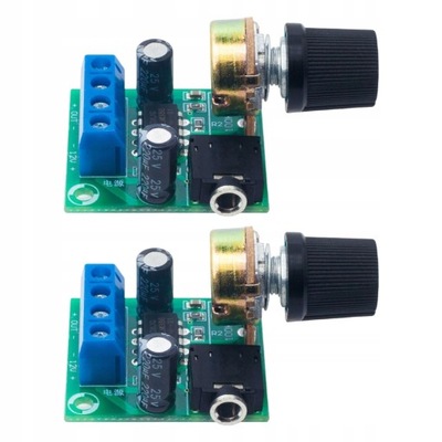 2 PIEZAS LM386 MINI REFORZADOR AUDIO, GLOSNOS  