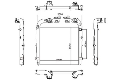 Nissens интеркулер радиатор воздуха впускной scania p g r t фото №1
