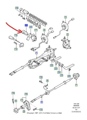 Замок замка запалювання ford mondeo mk1 mk2 фото №1