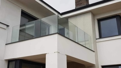 szklane balustrady zewnętrzne wewnętrzne