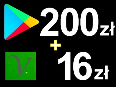 Karta Google Play 200 zł Kod Prepaid Klucz Android