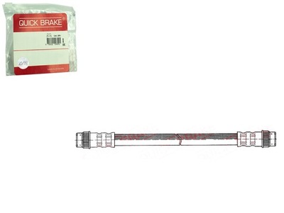 CABLE BRAKE ELASTIC REAR L/P RENAULT 19 I 19 I CHAMADE 19 II  