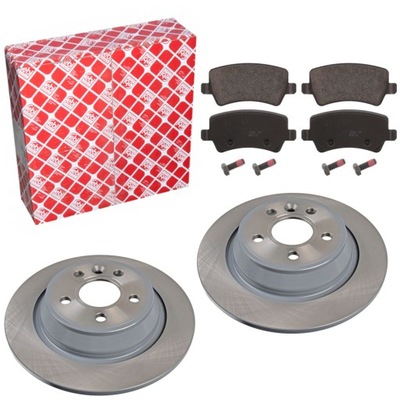 Febi тормозные диски + тормозные колодки задняя do ford galaxy mk2 s-max фото №1