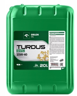 TURDUS ORLEN SHPD 15W40 20L ALYVA VARIKLIO ORIGINALAS 