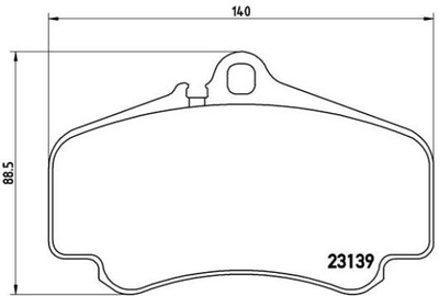 ZAPATAS HAM. PARTE DELANTERA PORSCHE 911 (997) 04-  