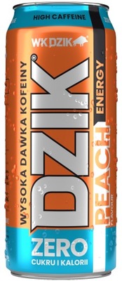 WK Dzik Energy Drink Zero energetyk 500ml Peach