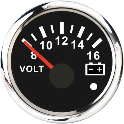 A 52MM MARINE VOLTMETER GAUGE 8-16/16-32 VOLTS VOLTAGE GAUGE FOR UNI~82906