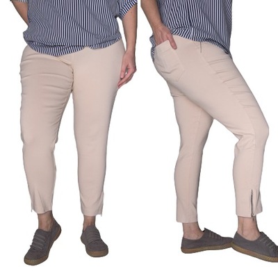 Spodnie CEVLAR z zameczkami kolor jasny beż rozmiar 38