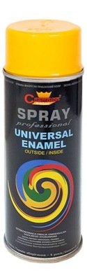 Farba spray emalia uniwersalna 400ml RAL1018 żółta