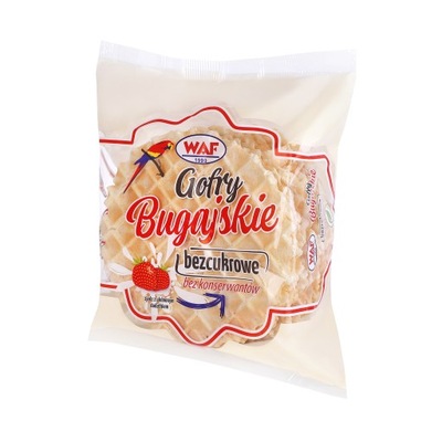 Gofry waflowe bezcukrowe 80g.