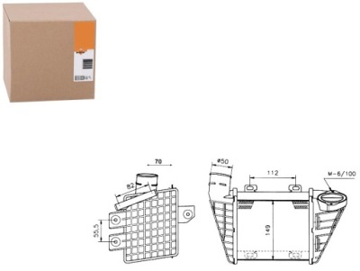 Nrf интеркулер vw golf 3 1,9tdi nrf фото №1