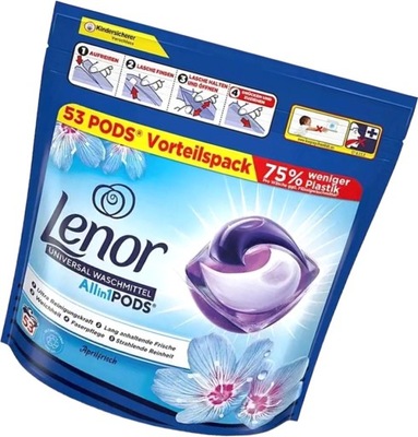 LENOR Kapsułki do prania uniwersalny Allin1PODS Aprilfrisch 53 sztuki