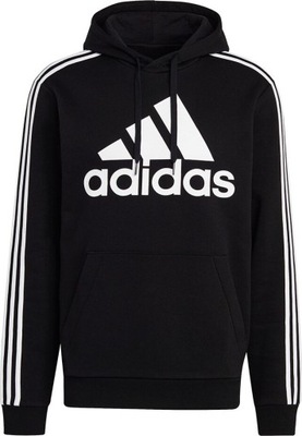 BLUZA MĘSKA ADIDAS ESSENTIALS HOODIE SPORTOWA CZARNA r 2XL