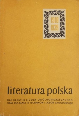 Literatura polska 1918-1939 Podręcznik