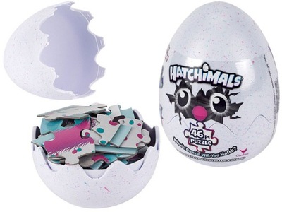 HATCHIMALS TAJEMNICZE PUZZLE W JAJKU 46 ELEMENTOW