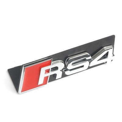 REJILLA DE RADIADOR EMBLEMA INSIGNIA PARTE DELANTERA AUDI RS3 RS4 RS5 RS6 RS7 RS8 - 10.5X3.2CM  