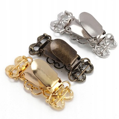 ZAPIĘCIE OZDOBNE METALOWE KLAMRA KLIPS 3 SZT