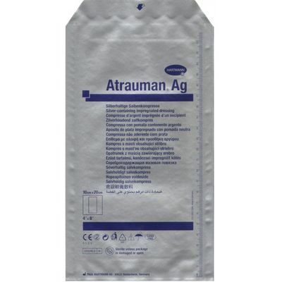 Atrauman AG opatrunek z maścią ze srebrem, 10x20cm, 1 sztuka