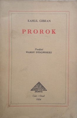Kahalil Gibran PROROK 1954 r.