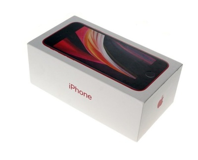 Pudełko Apple iPhone SE 2020 64GB CZERWONY ORYG UK