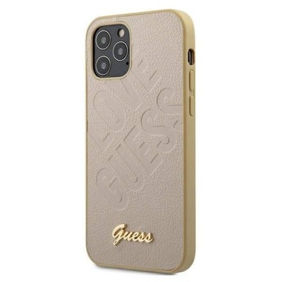 Guess Iridescent - Etui do iPhone 12 mini (złoty)