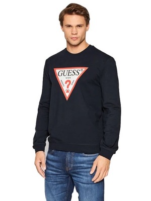 GUESS BLUZA MĘSKA AUDLEY CN FLEECE NAVY r. M