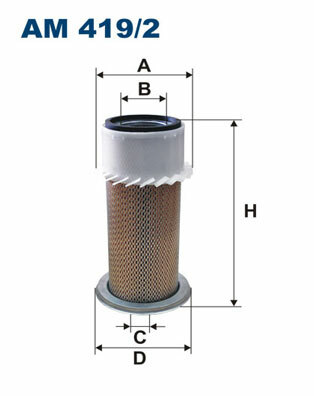 ФІЛЬТР ПОВІТРЯ AM 419/2