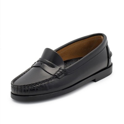 Girls’ Leather School Loafers