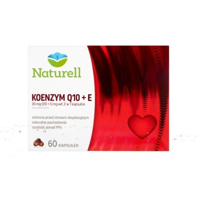 Naturell Koenzym Q-10 + E 30 mg, 60 kapsułek
