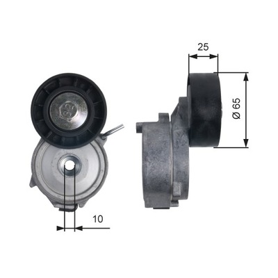 Натяжитель ремень поликлиновый volvo s80 ii v70 iii citroen c5 ii c5 iii c6 фото №1