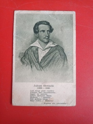 Obraz, pocztówka Juliusz Słowacki