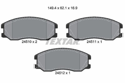 КОЛОДКИ ТОРМОЗНЫЕ OPEL ПЕРЕД ANTARA 2451001