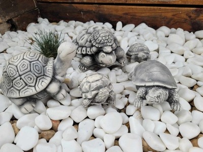 żółw figurki ogrodowe żółwie odlew z gipsu żołwiki