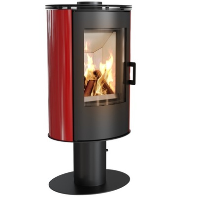 Piec Koza Kaflowy czerwony NOGA Eko dolot ruchomy