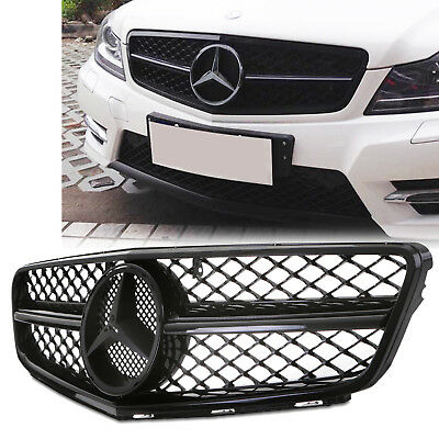 Купить GCP-204035 Решётка радиатора в стиле AMG C63 Look Black Chrome Var2 на Me