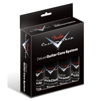 Fender Deluxe Custom Shop Guitar Care Kit 4 pack zestaw