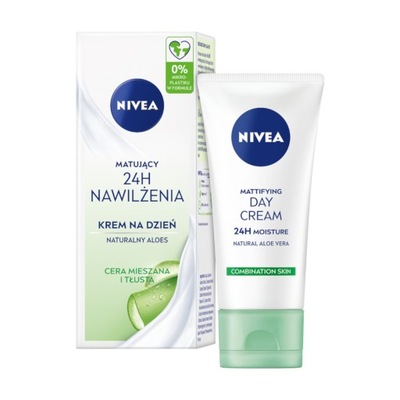 NIVEA 24H NAWILŻENIA Krem do twarzy matujący na dzień z filtrem SPF15 50ml