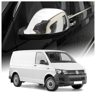 BRIDAS AL ESPEJOS LAPARA PARA VW T6 TRANSPORTER 2015-2019 | ACERO | CROMO  