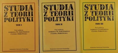 Studia z teorii polityki 1-3 Czajkowski Sobkowiak