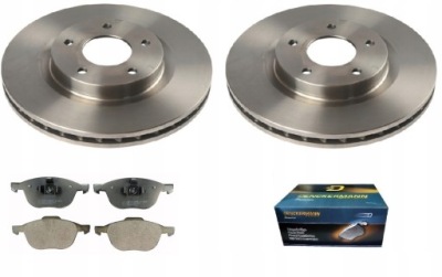 Тормозные диски тормозные колодки ford focus 2 c-max перед 300mm фото №1