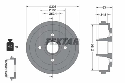 94023900 BEBEN DE FRENADO OPEL T. AGILA/WAGON R+ CON ABS  