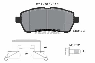 HAM.KLOCKI /P/FIESTA VAN 1.4 TDCI 09-