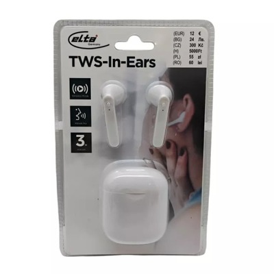 SŁUCHAWKI BEZPRZEWODOWE BIAŁE