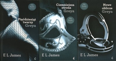 PIĘĆDZIESIĄT TWARZY GREYA - 3 TOMY - E. L. JAMES