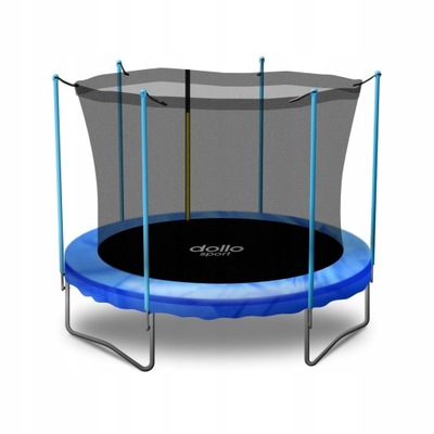 TRAMPOLINA OGRODOWA Z SIATKĄ DRABINKĄ 312 CM 10 FT