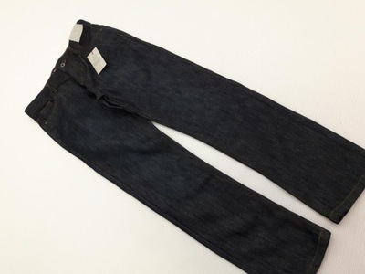 PRIMARK jeansowe SPODNIE PROSTE wygodne NAVY NOWE _ 158cm