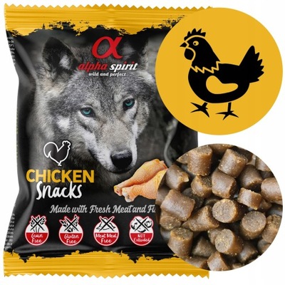 Przysmak dla Psa ALPHA SPIRIT Dog Snacks KURCZAK Chicken dla psów 50g