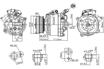 NISSENS COMPRESOR DE ACONDICIONADOR CITROEN C-CROSSER C-CROSSER ENTERPRISE  