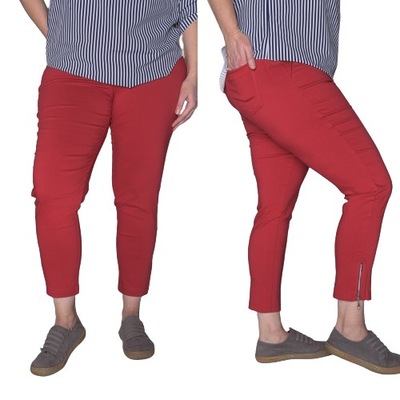 Spodnie CEVLAR z zameczkami kolor czerwony rozmiar 42